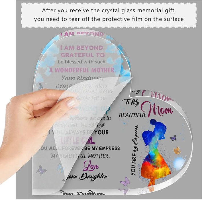 Acrylic Heart Shaped Plaque A Meaningful Gift For Mom