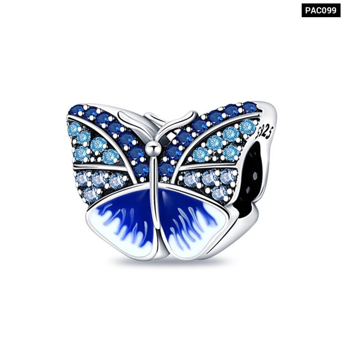 Spring Series Charms Beads 925 Silver Flower Birds Butterfly Pendent Fit Original Pandora Bracelet Jewelry