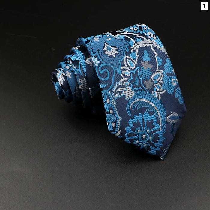 Classic Paisley Tie Luxury Business And Wedding Accessory