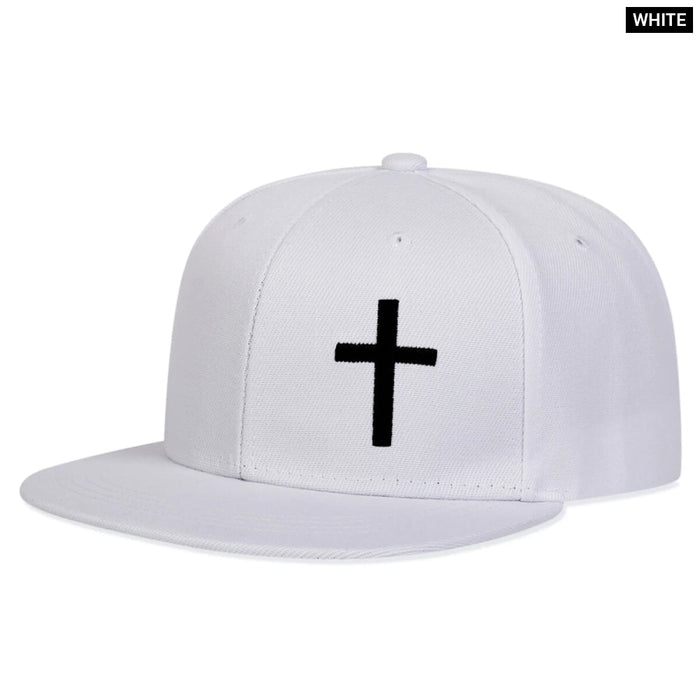 Adjustable Cross Embroidery Baseball Cap / Hat For Outdoor Wear