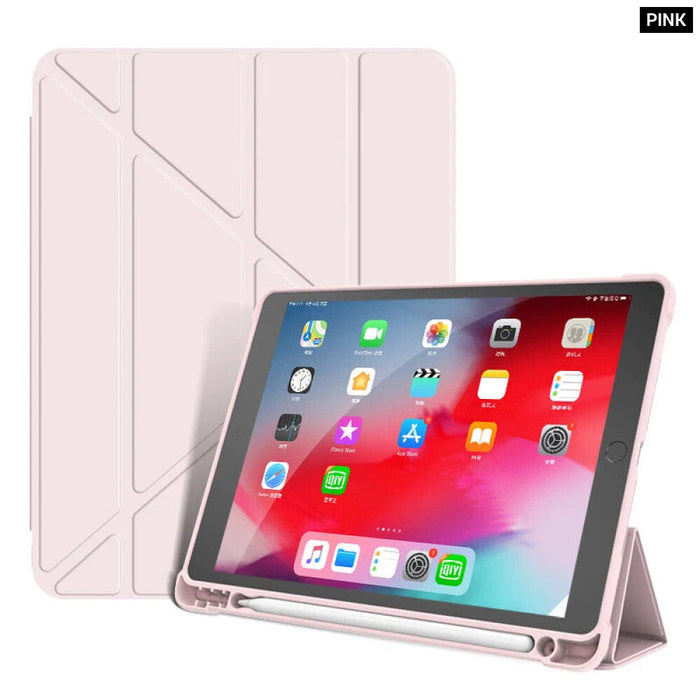 Smart Multi Fold Case For Ipad Air 5 4 With Pencil Holder 10.9 Inch A2316 A2588