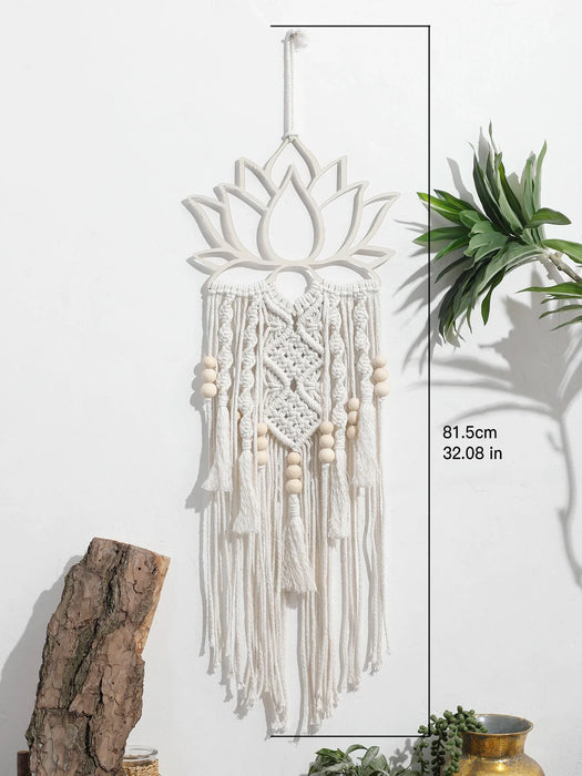 Boho Lotus Macrame Dream Catcher For Home Decor