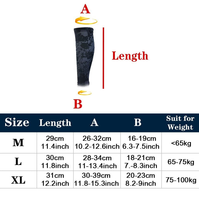 1Pc Sports Compression Calf Sleeves Leg Socks For Runners Cycling Basketball