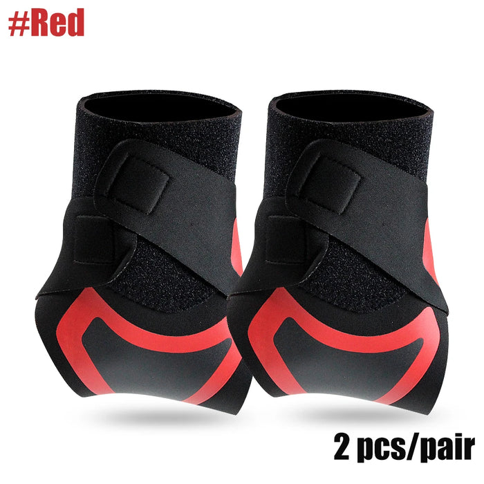 1Pair Elastic Ankle Protector Gear Wraps For Gym Basketball Tennis