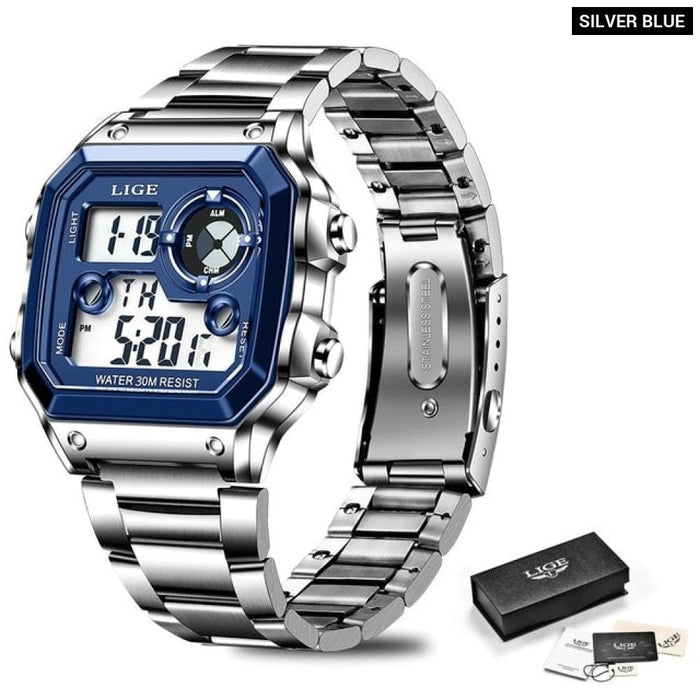 Military Digital Watches Sport Wristwatch Mens Waterproof