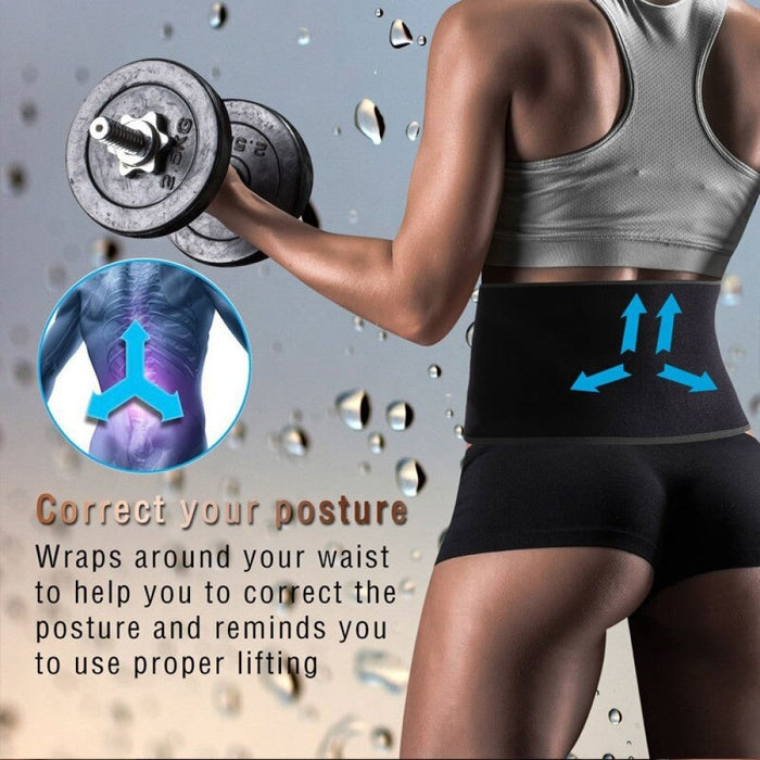 Adjustable Neoprene Abdominal Trainer Back Support Weight Loss Body Shaper