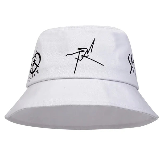 Eye Graffiti Print Bucket Hat