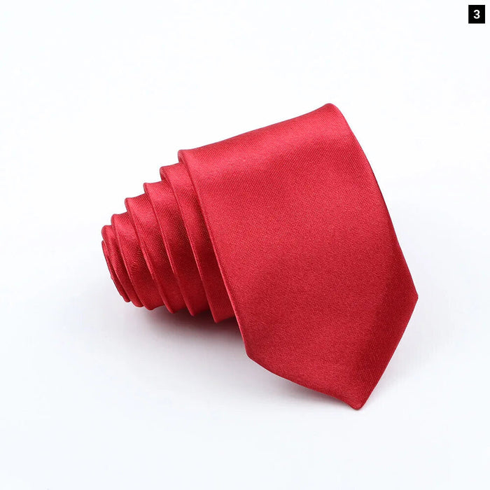 Red And Black Arrowhead Skinny Tie 5Cm Width For Weddings And Parties