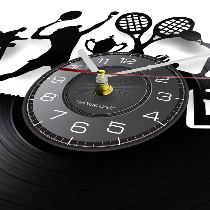 Silent Tennis Vinyl Record Wall Clock