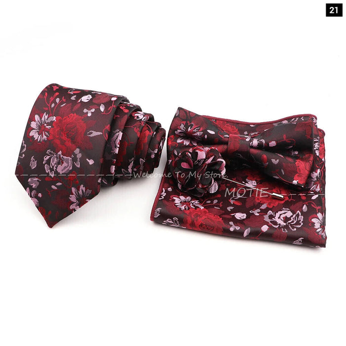 Classic Plant Tie Set For Weddings And Daily Wear