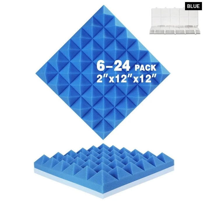 Pyramid studio acoustic foam Panel 6 12 24 Pcs  Acoustic Panel For Music Studio Wall Soundproof Sponge Pad Home Decoration