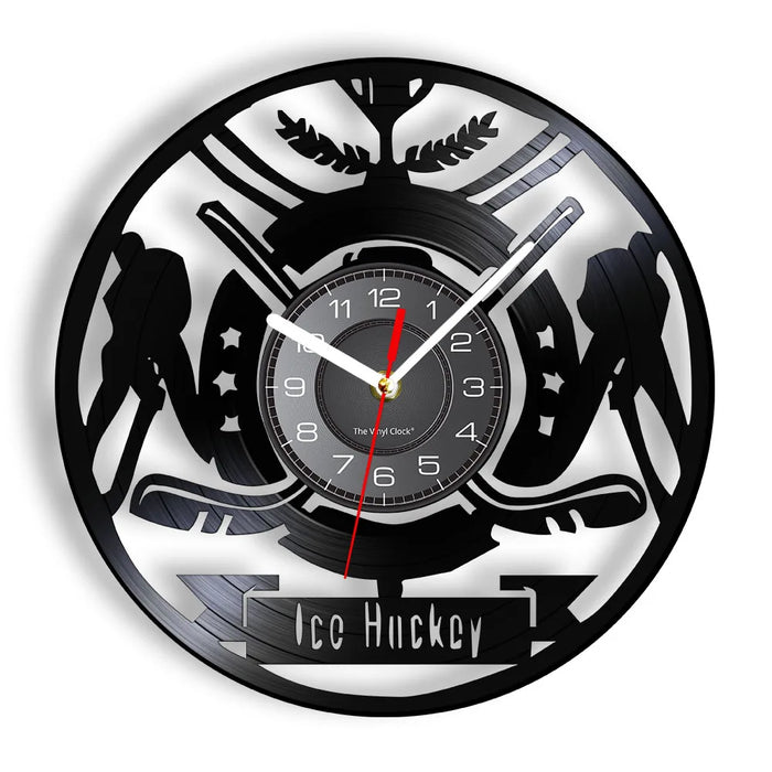 Hockey Wall Clock For Boys Room