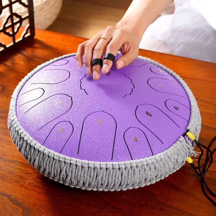 13 Inch Steel Tongue Drum For Yoga Meditation & Music Therapy