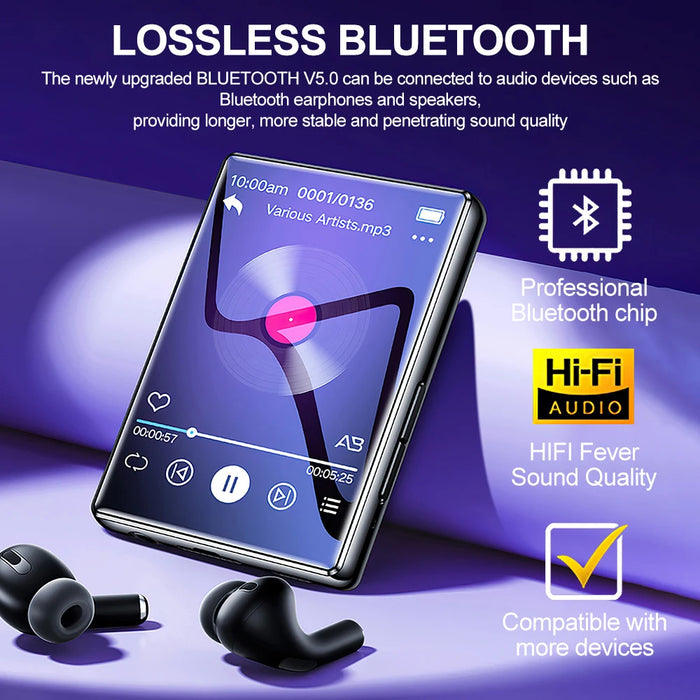 Portable Bluetooth Mp3/mp4 Player With Touch Screen And Fm