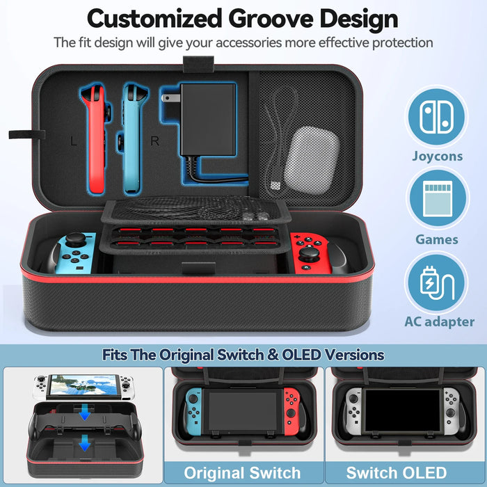 Portable Switch Oled Carrying Case Hard Shell