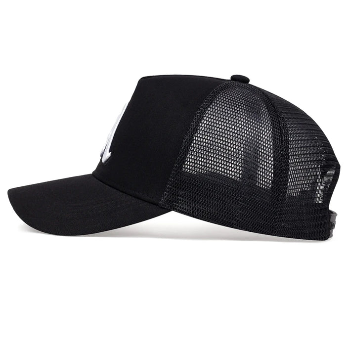 Adjustable Gothic Letter A Baseball Cap / Hat For Outdoor Sun Protection