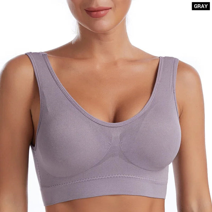 Comfy Seamless Plus Size Bralette For Active Women