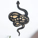 Black Wooden Snake Wall Decor For Home Or Garden