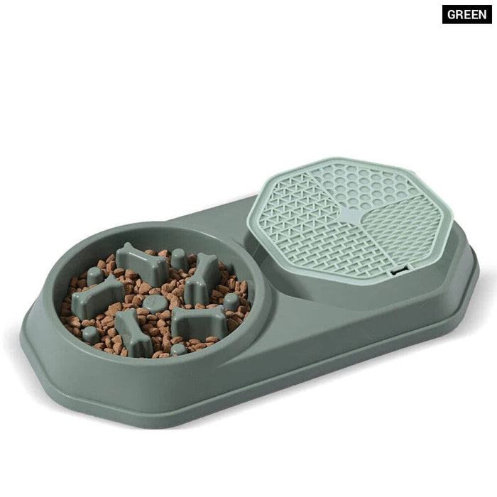 Safe Dog Slow Feeder Bowl Non Skid Lick Mat