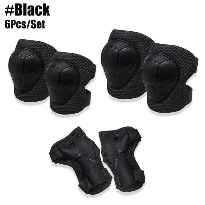 6pcs Kids Knee Elbow Wrist Guards Protective Pads for Biking Riding Cycling Scooter