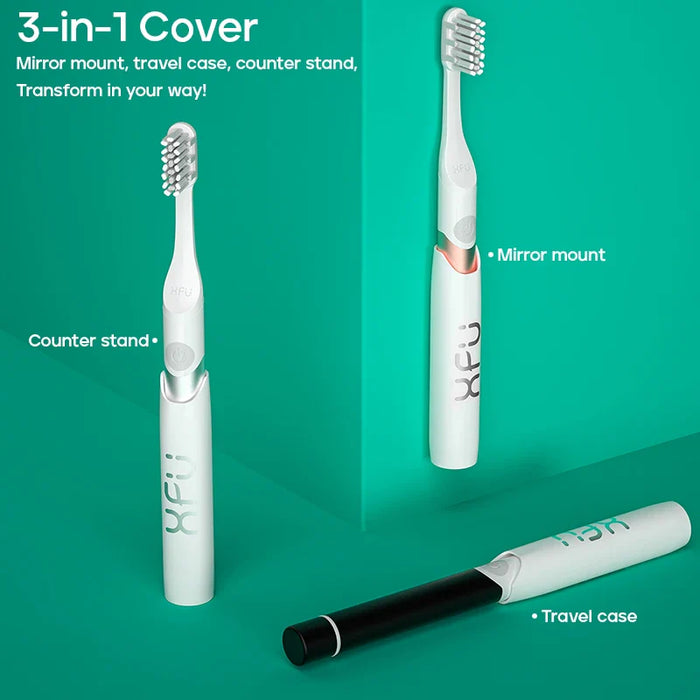 Electric Toothbrush Premium Metal Handle Rubber Coated Brush Head for Optimal Oral Care