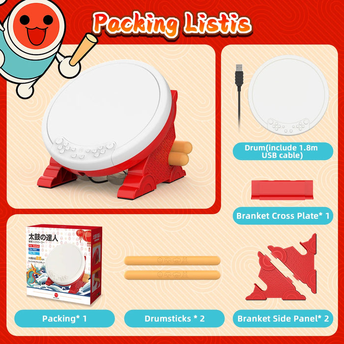 Taiko Drum Master Compatible Nintendo Switch/Lite/Oled