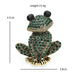 Vintage Frog Brooch 4 Colours Cartoon Animal Pin