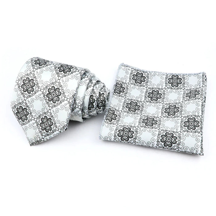 Paisley Jacquard Tie Set For Office Or Wedding