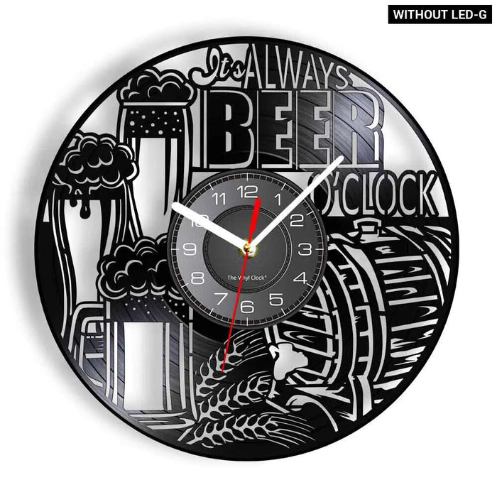 Modern Beer Bar Wall Clock