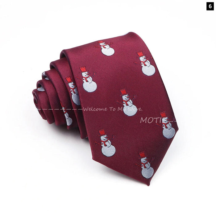 Santa Claus Necktie For Christmas And Halloween Parties