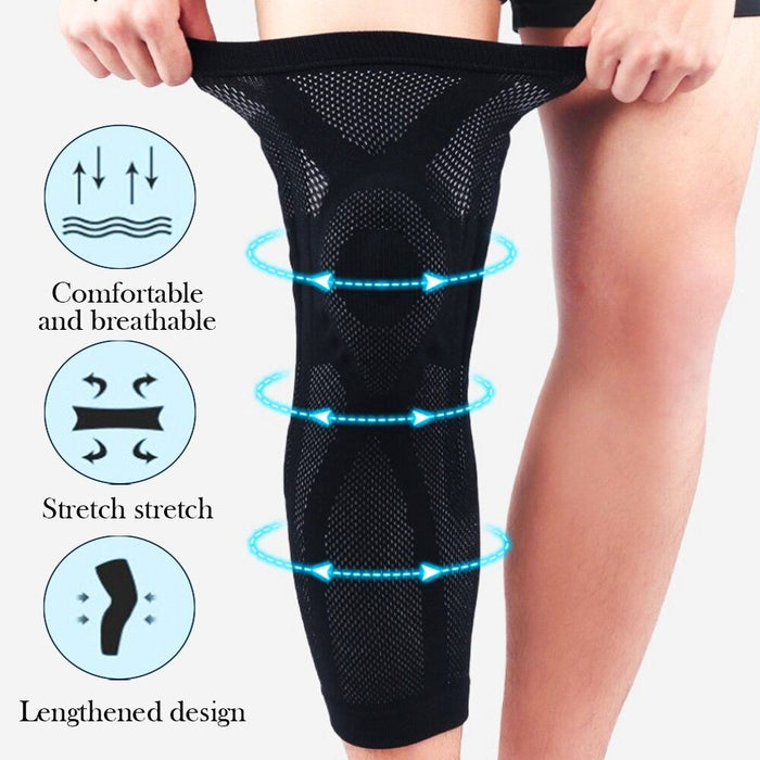 Lengthen Leg Compression Knee Brace Leg Protector Sleeve For Joint Pain Relief and Injury Recovery