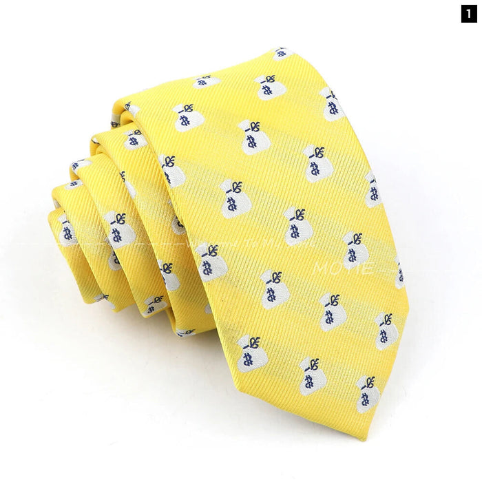 Blue Whale Pattern Tie For Weddings And Daily Wear