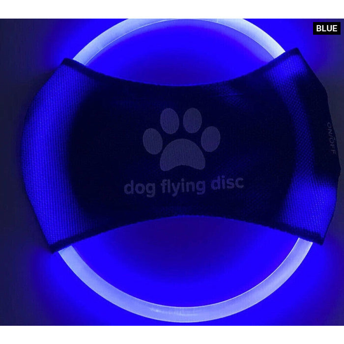 Glow In The Dark Dog Flying Disc Durable Rechargeable And Safe