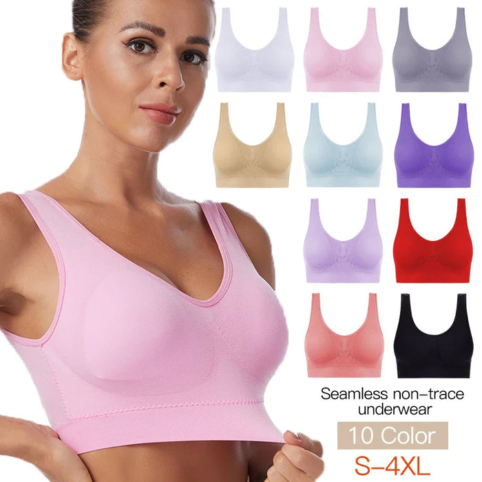 Comfy Seamless Plus Size Bralette For Active Women