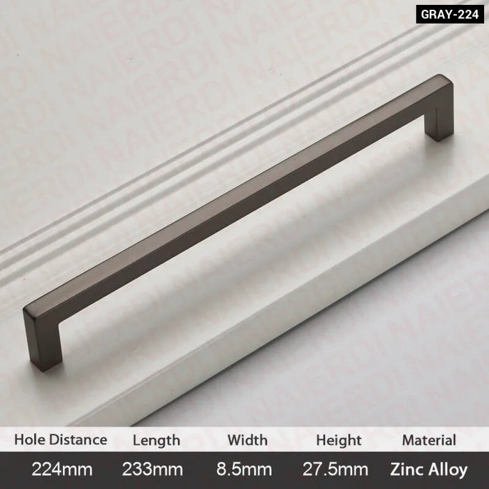 Modern Brushed Zinc Cabinet Handles