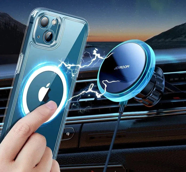 Joyroom Magnetic Blue Light Wireless Car Charger For Iphone 14 13 12 Pro Max