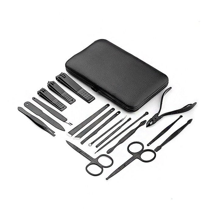 7or 18pcs Manicure Cutters Nail Clipper Set Household Stainless Steel Ear Spoon Pedicure Scissors Tool For Beauty