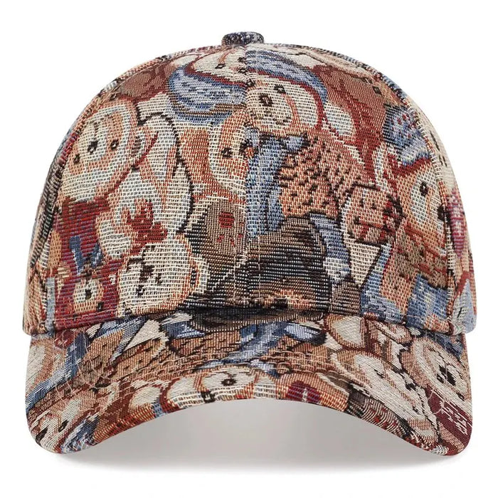 Cartoon Bear Print Baseball Cap / Hat For Outdoor Wear