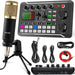 Studio Mic Sound Card Kit For Live Mixing