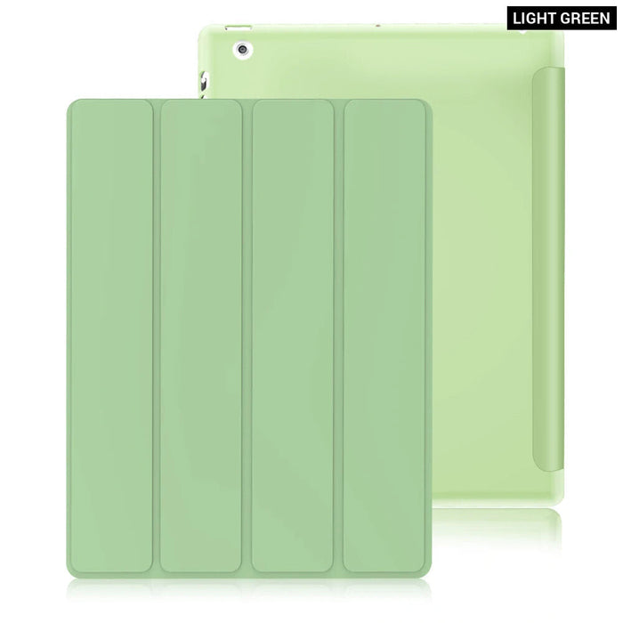 Ipad 2 3 4 Full Pu Leather Smart Case Protective Cover