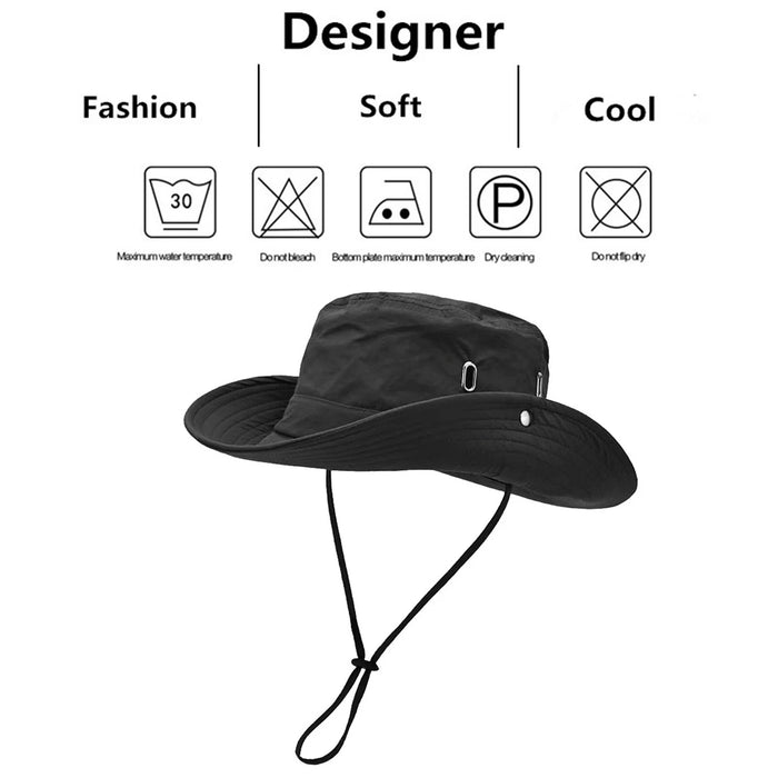 Quick Dry Silver Bucket Hat For Outdoor Adventures