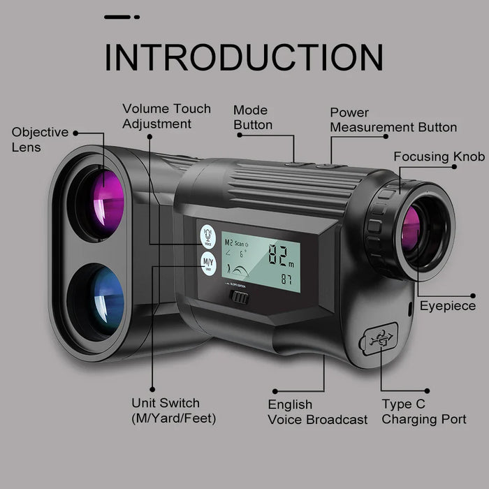 600/800/1000 Yard Golf Rangefinder For Golfers