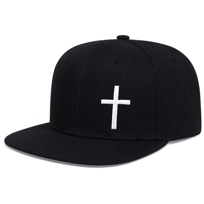 Adjustable Cross Embroidery Baseball Cap / Hat For Outdoor Wear