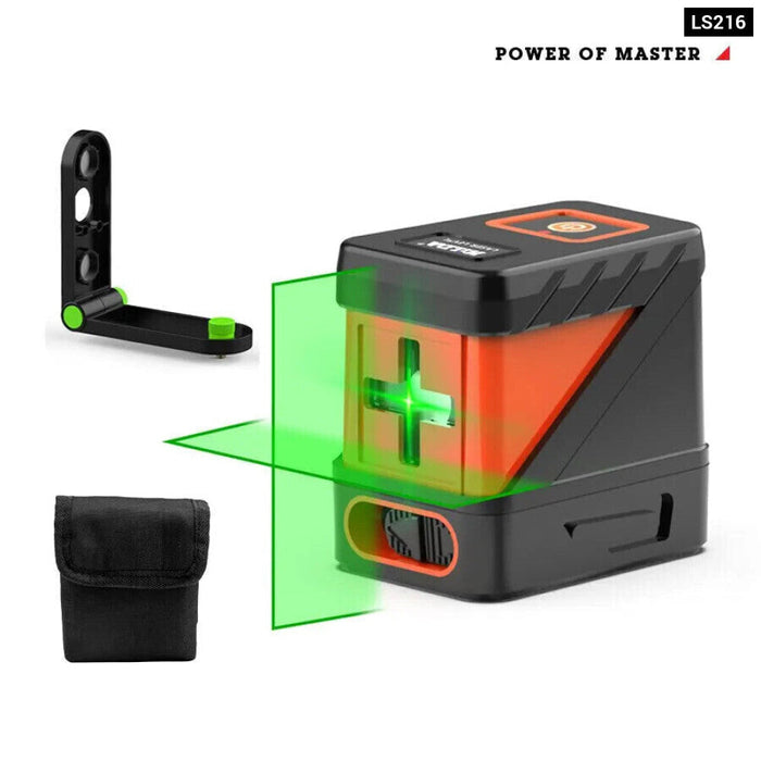 Hilda 2 Line Green Laser Level Self Leveling