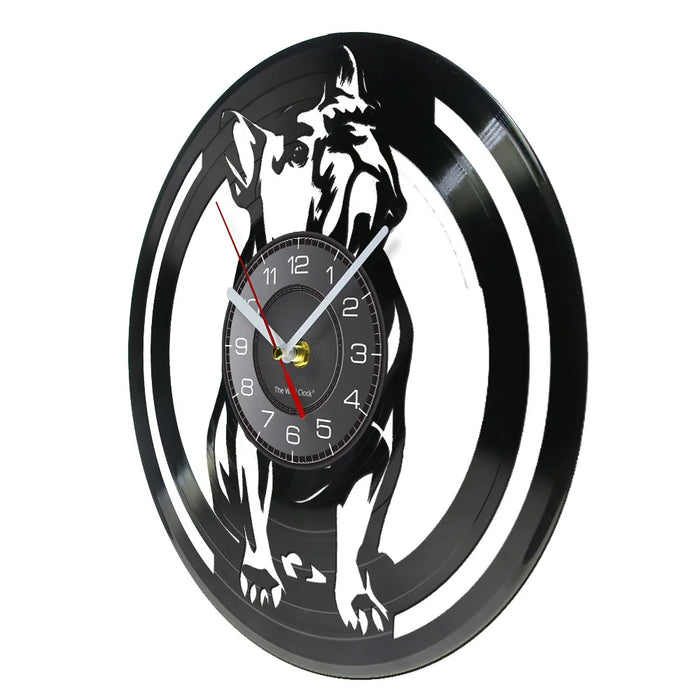 French Bulldog Vinyl Record Wall Clock