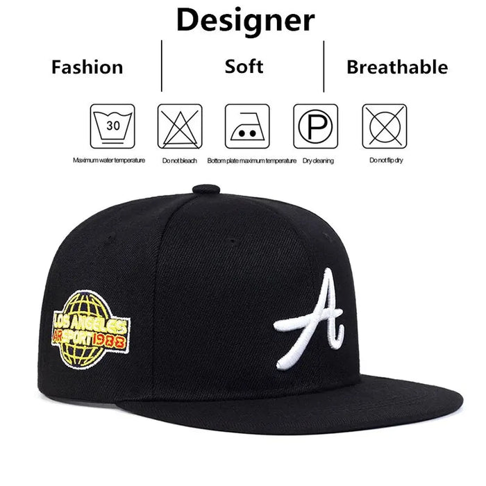 Adjustable Gothic Embroidered Baseball Cap / Hat