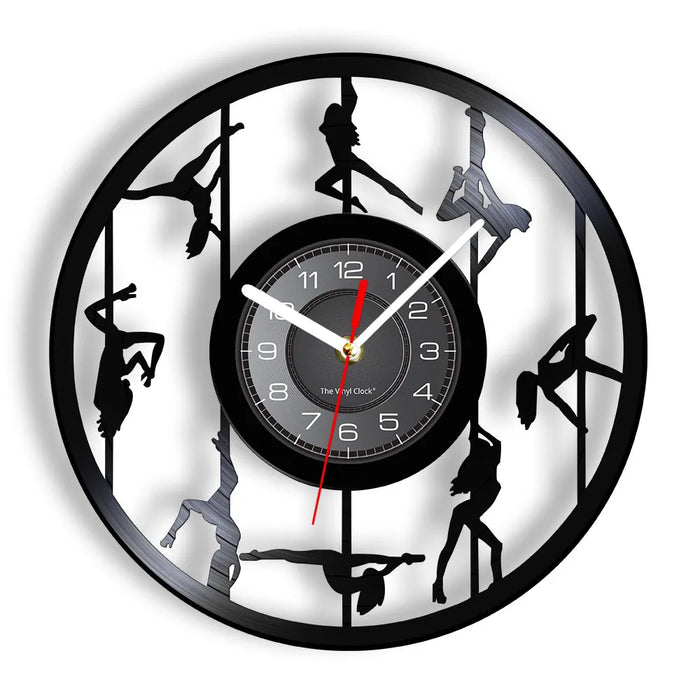 Exotic Pole Dancer Vinyl Record Wall Clock