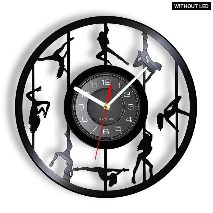 Exotic Pole Dancer Vinyl Record Wall Clock