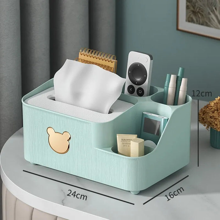 Multi Functional Tissue Storage Box For Living Room Desktop