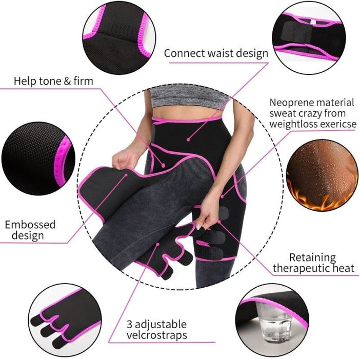 Adjustable Neoprene High Compression Thigh Trimmer Belt For Exercise